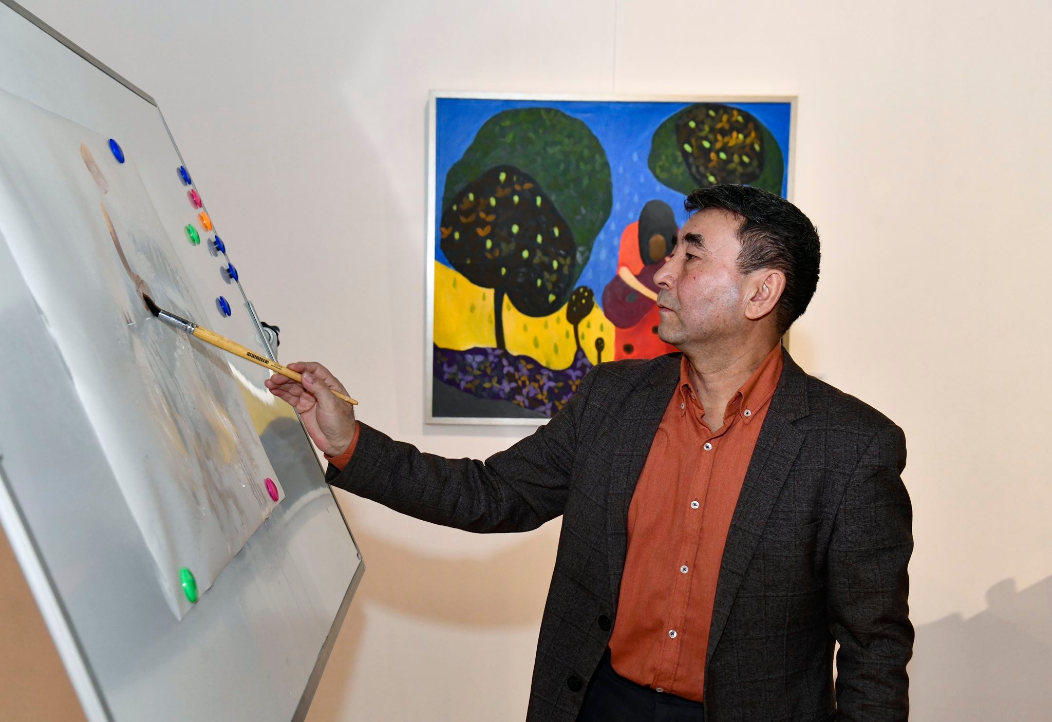 «Сан қырлы сурет өнері» шеберлік сабағы ұйымдастырылды